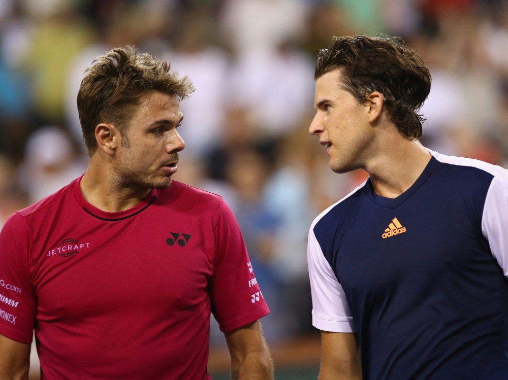 Die Tennis-Profis Stan Wawrinka und Dominic Thiem