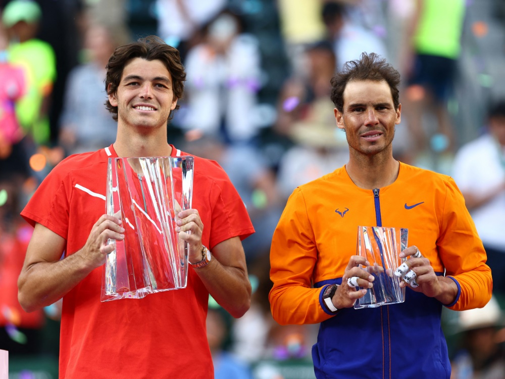 Nadal (r.) kassierte seine erste Niederlage 2022