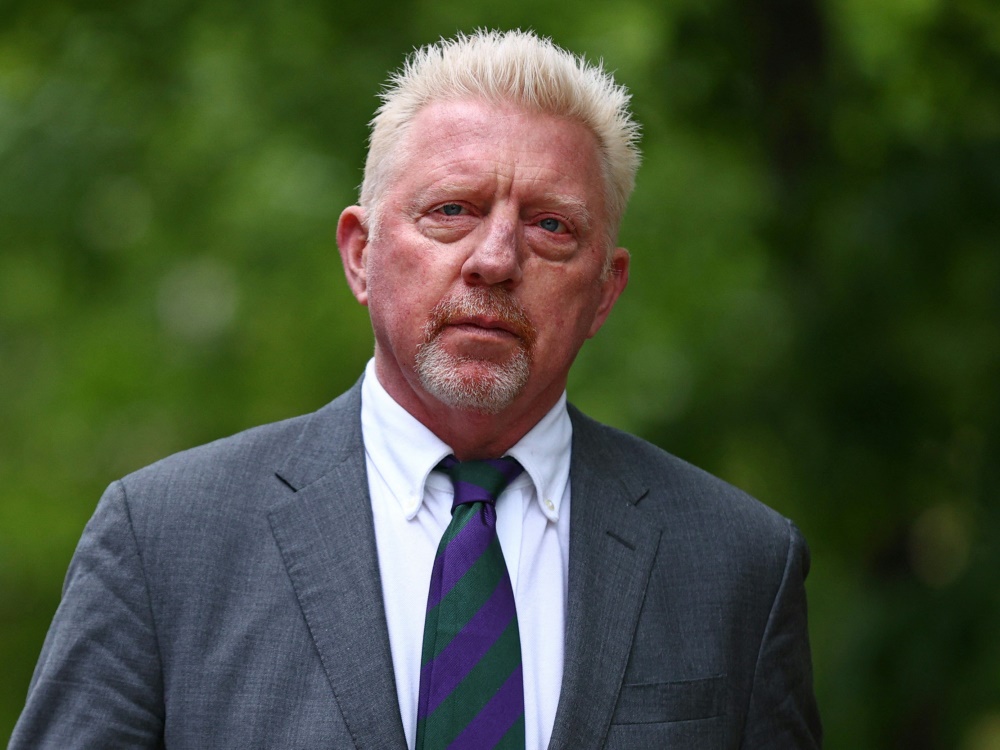 Boris Becker zur Verkündung erschienen