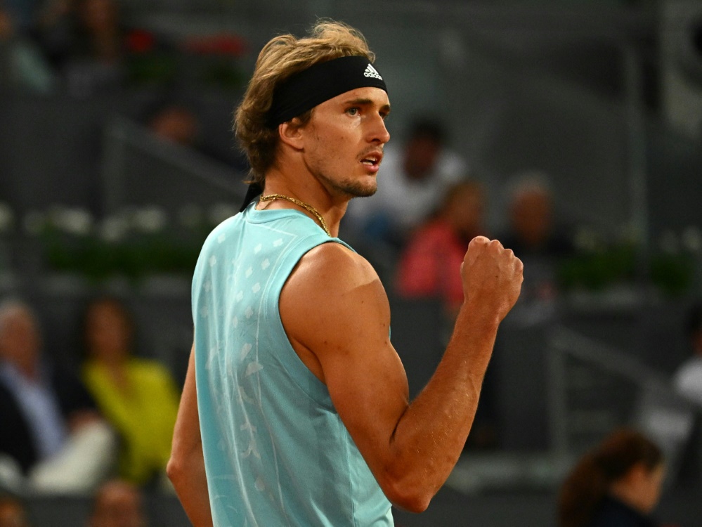 Alexander Zverev hat sich ins Finale von Madrid gespielt