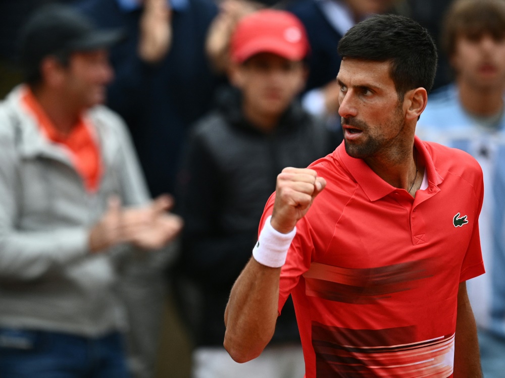 Novak Djokovic steht im Viertelfinale der French Open