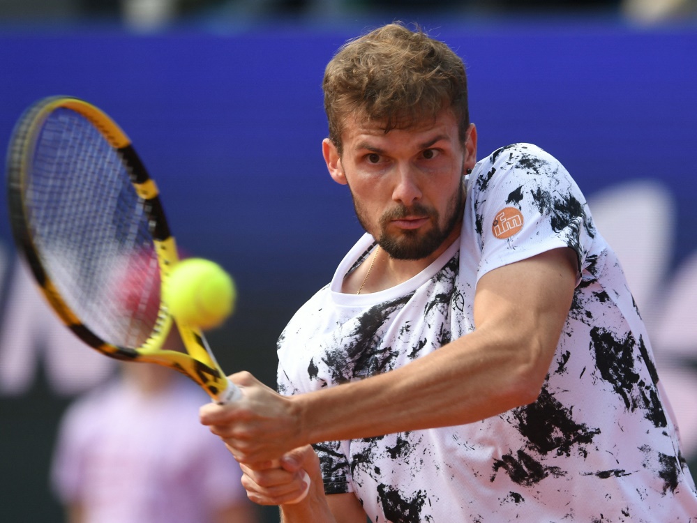 Oscar Otte spielt gegen Daniel Altmaier