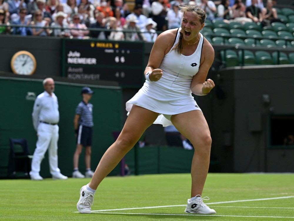 Jule Niemeier sorgte in Wimbledon für eine Überraschung
