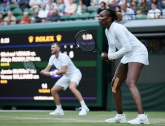 Wimbledon: Venus Williams im Mixed ausgeschieden