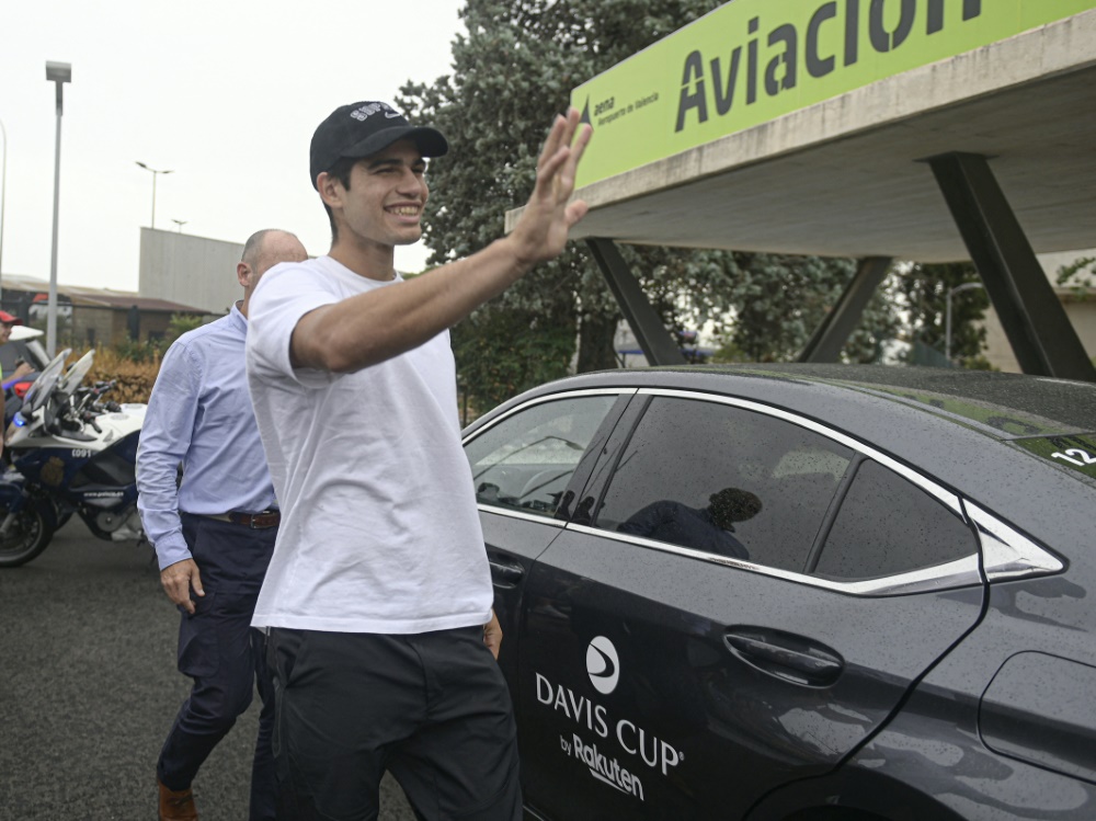 US-Open-Sieger Alcaraz beim Davis-Cup eingetroffen