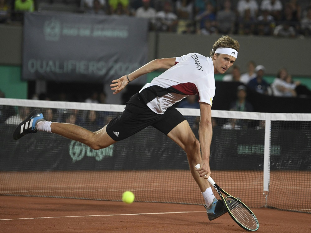 Zverev bei einem Qualifikations-Match für den Davis-Cup
