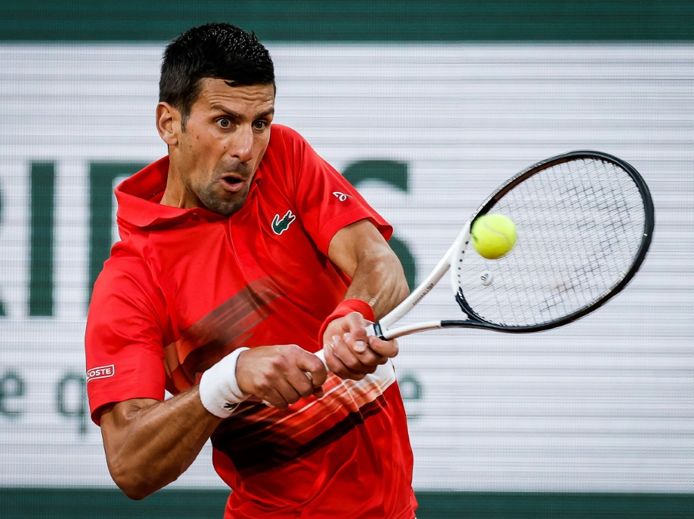 Novak Djokovic in der zweiten Runde