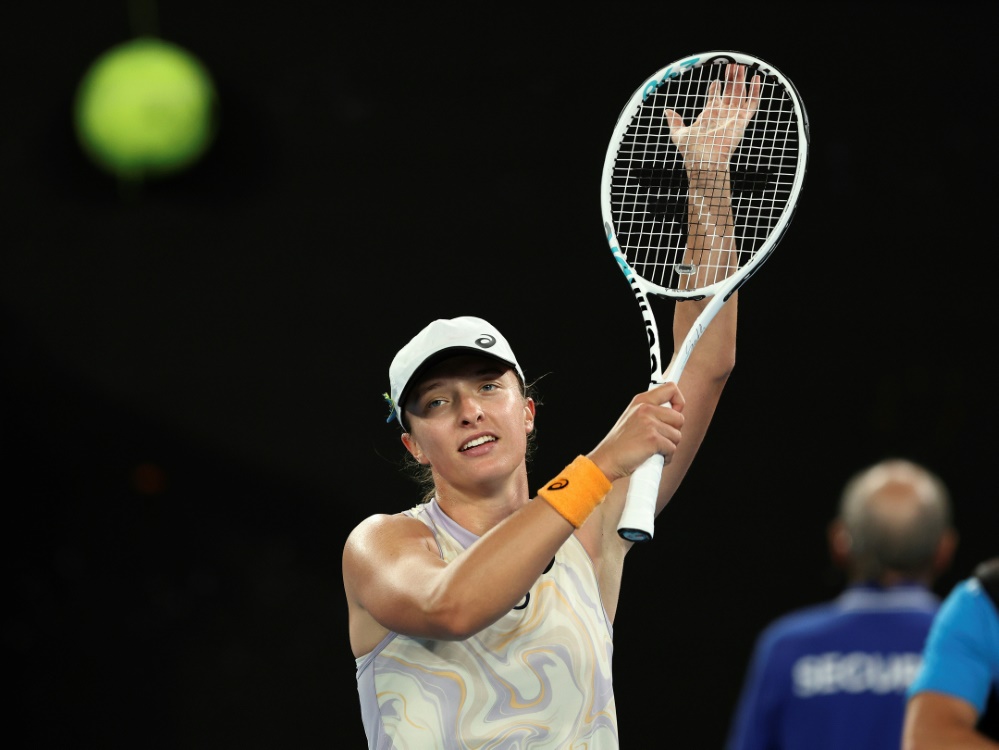 Iga Swiatek jubelt über ihren Zweitrundenerfolg