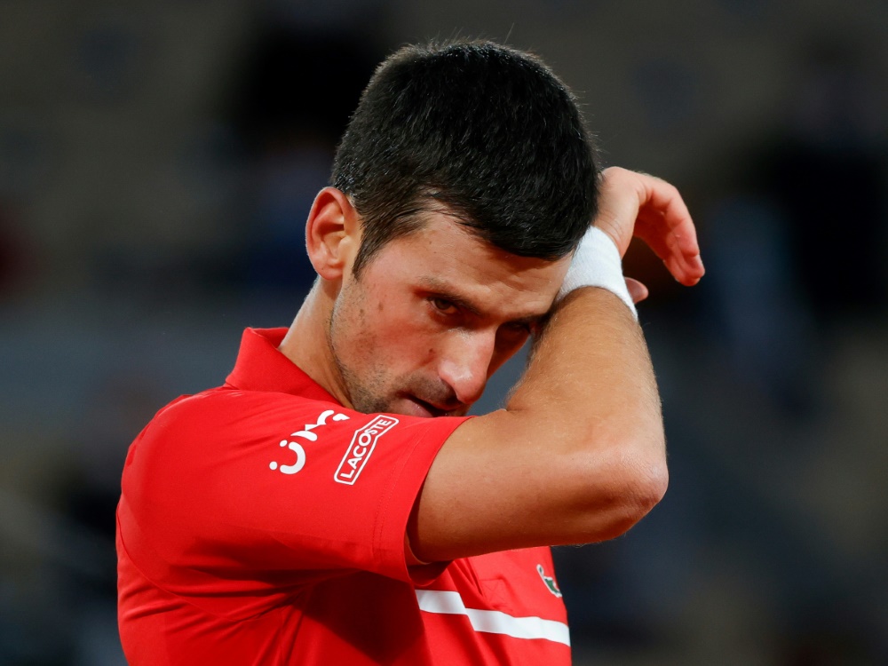 Novak Djokovic hat Probleme mit dem Oberschenkel