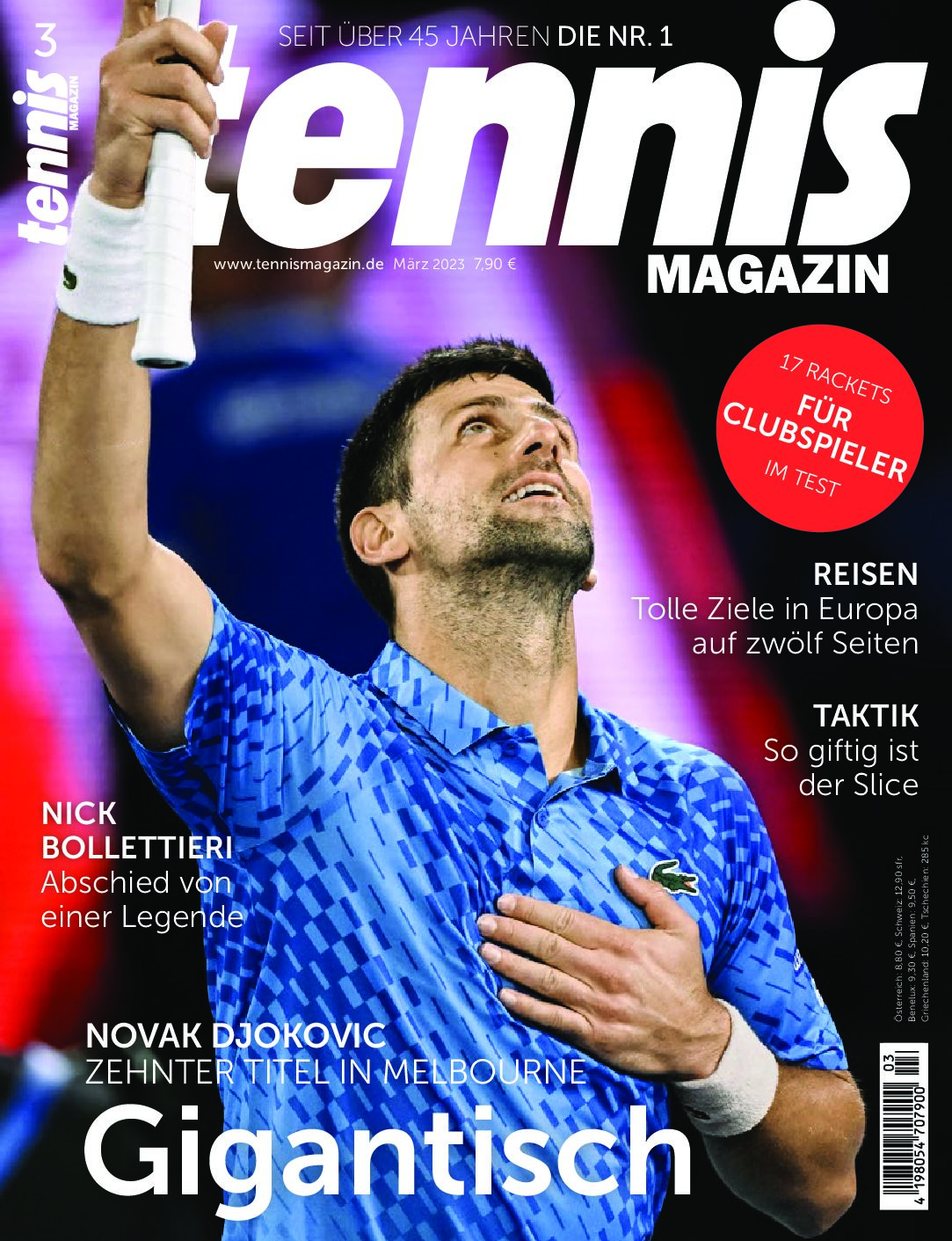 tennis MAGAZIN 03/2023: Gigantisch! – Novak Djokovic