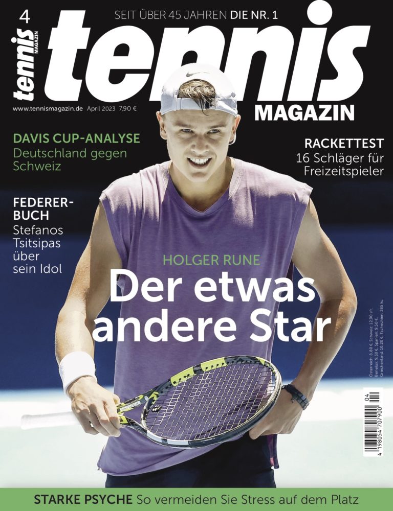 tennis MAGAZIN 04/2023: Holger Rune – der etwas andere Star