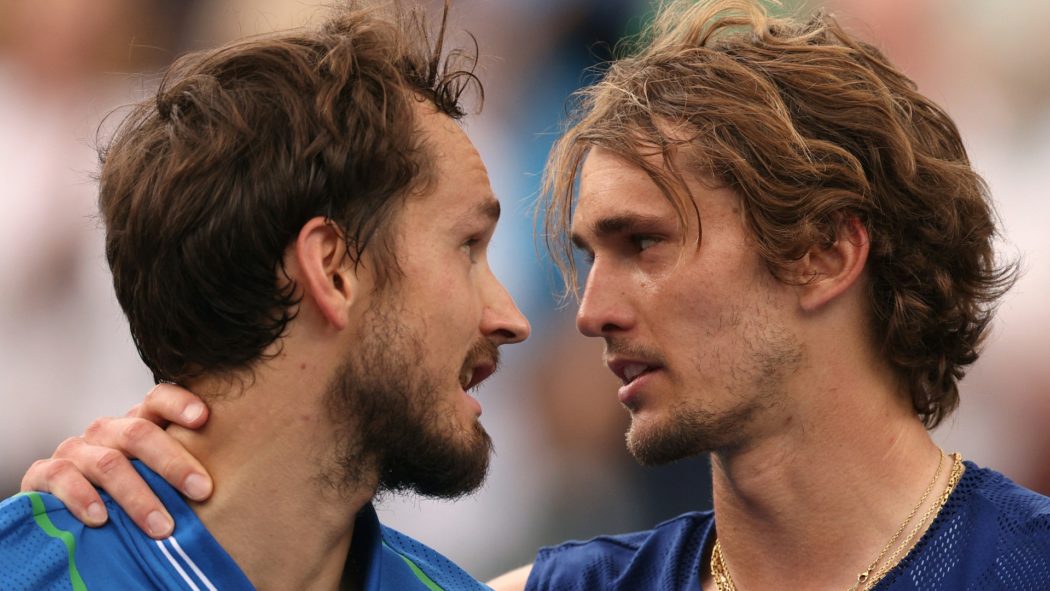 Zverev (r.) kritisierte Medwedew zuletzt öffentlich