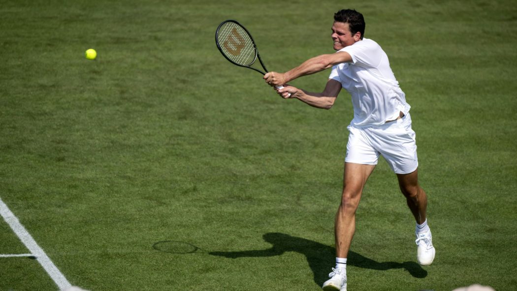 Milos Raonic im Finalspiel