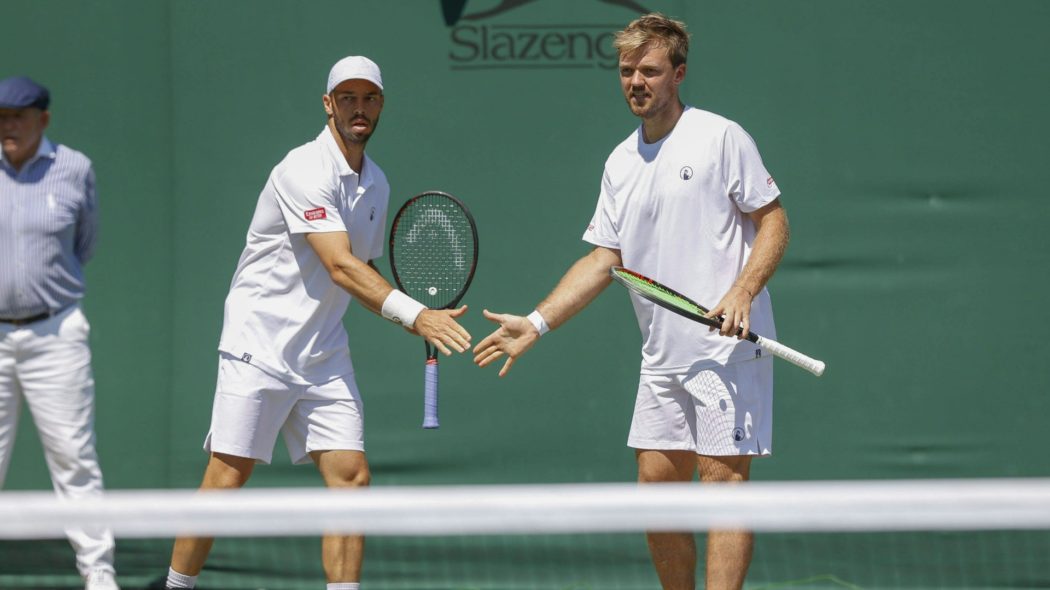 Krawietz (r.) und Pütz (l.) treffen nun auf Murray/Venus