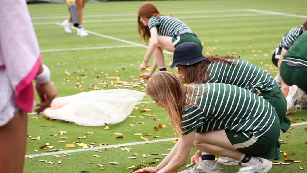 Konfetti auf Platz 18