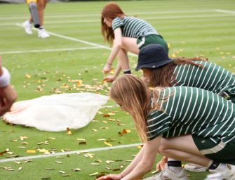 Klimaaktivisten mit Protest in Wimbledon