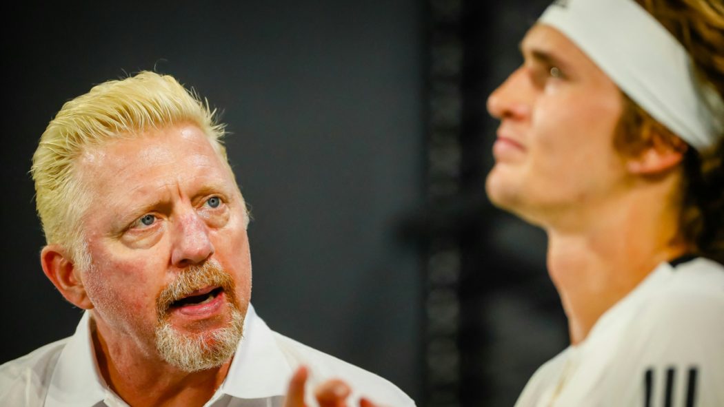 Boris Becker (l.) glaubt an Alexander Zverev