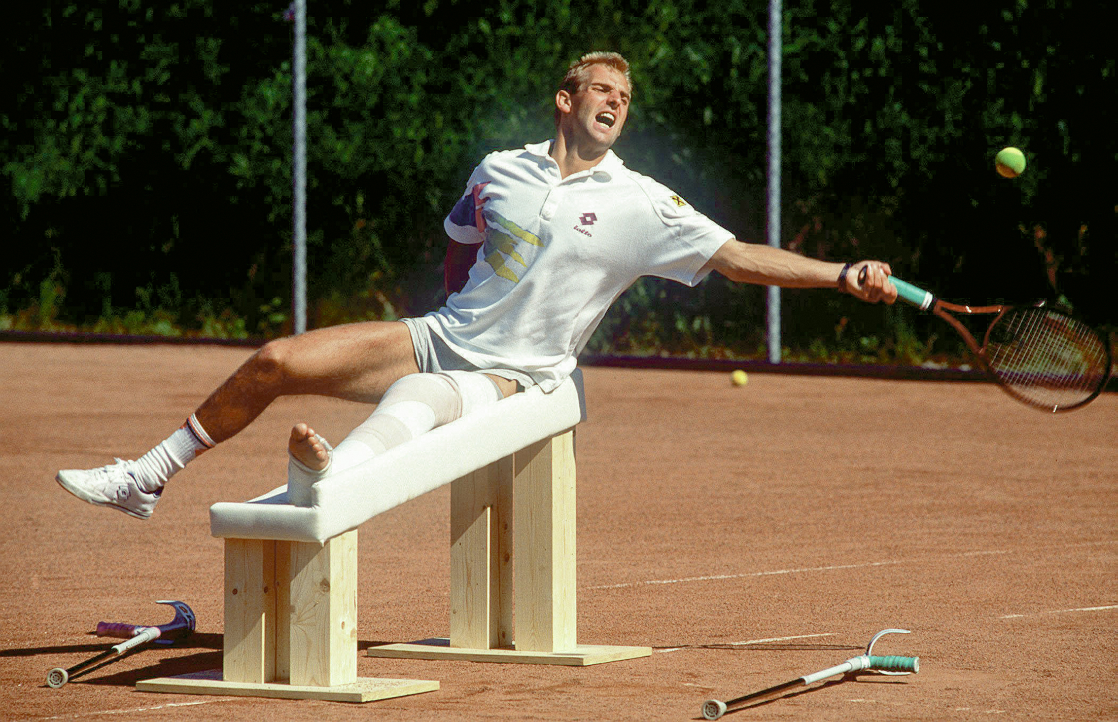 Thomas Muster, Verletzung