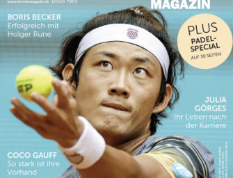 tennis MAGAZIN 12/2023: Zhizhen Zhang – bald Superstar in China