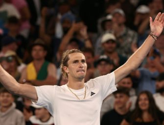 Zverev am Samstag in der Rod Laver Arena