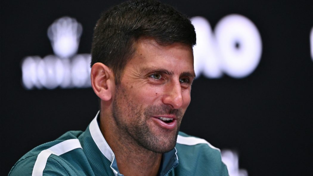 Gut gelaunt in Melbourne: Novak Djokovic