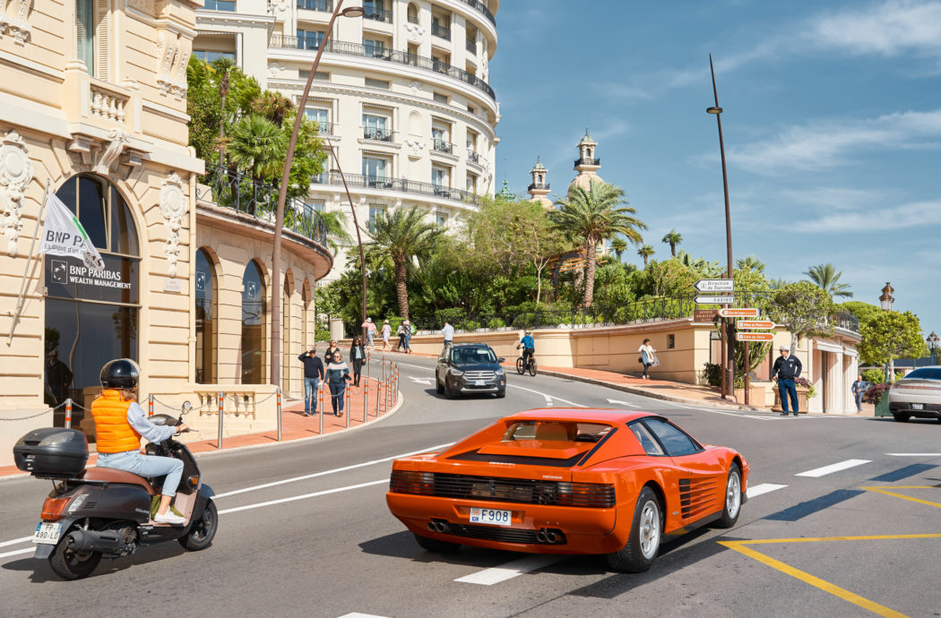 Monaco, Monte-Carlo, 29 September 2022 – Famous landmark Casino Monte-Carlo and hotel de Paris at su