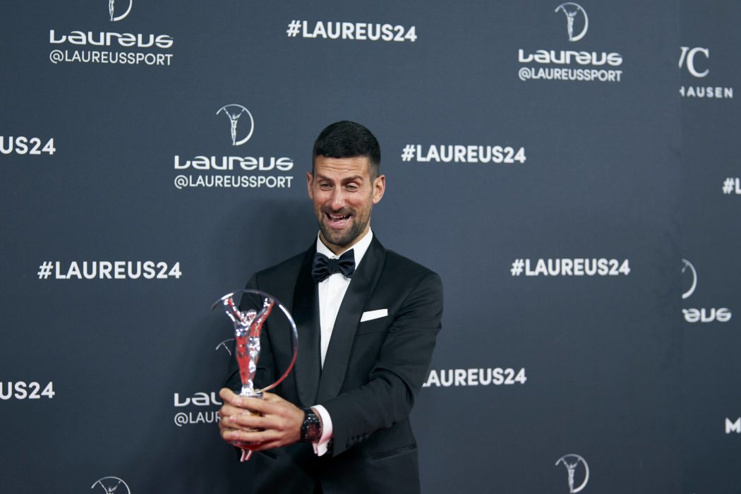 Laureus World Sports Awards Madrid 2024 – Winners Novak Djokovic poses as winner of Laureus World Sports Awards Madrid 2