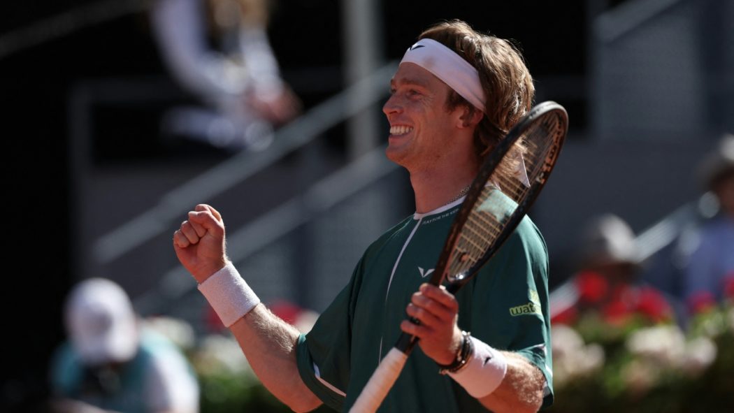 Andrej Rublew feiert seinen fünften Masters-Finaleinzug
