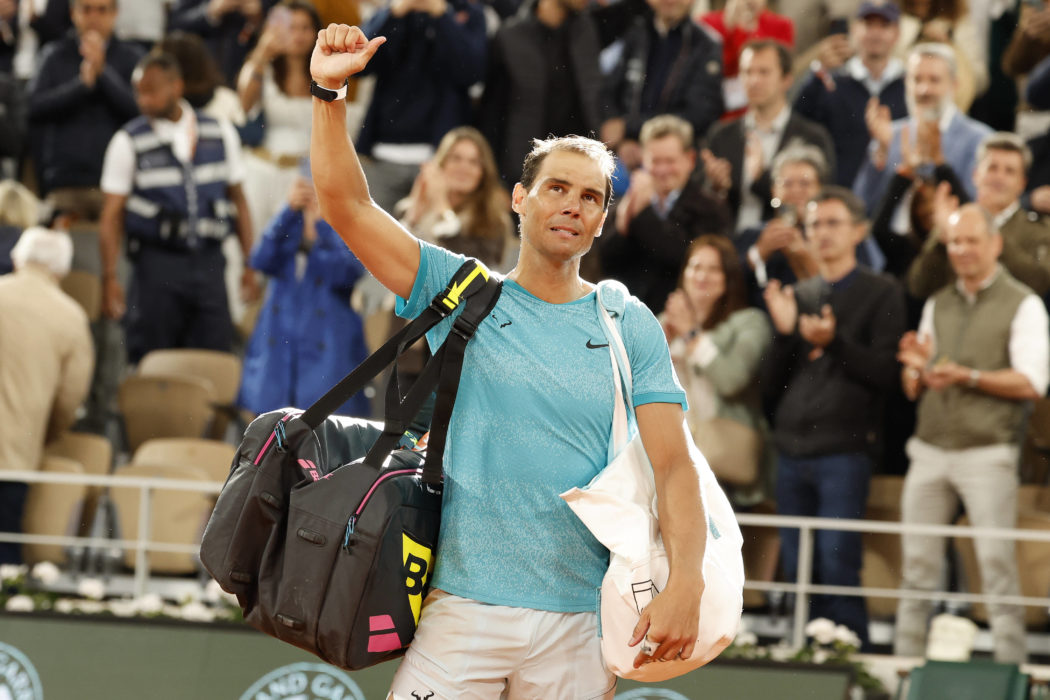 May 27, 2024, Paris, Paris, France: Rafael Nadal (ESP) lead the court during the tennis Grand Slamt of Roland Garros 202