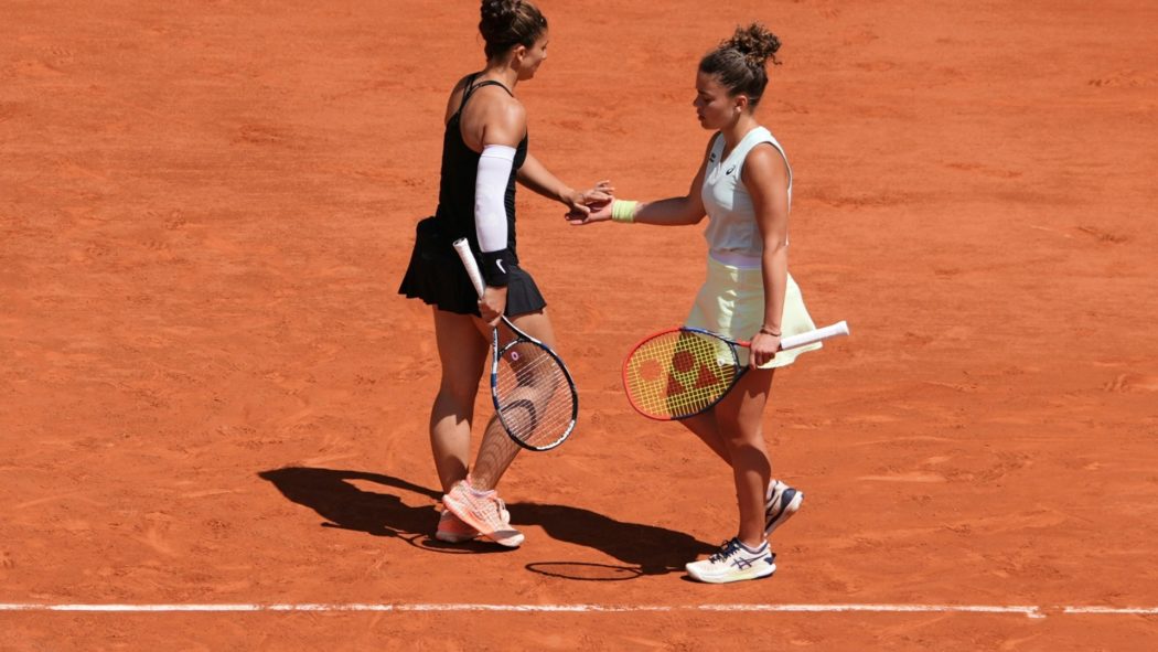 Jasmine Paolini (r.) mit Sara Errani