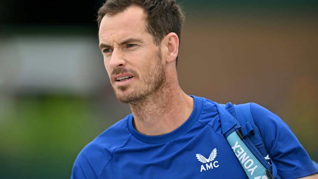 Andy Murray beim Training in Wimbledon