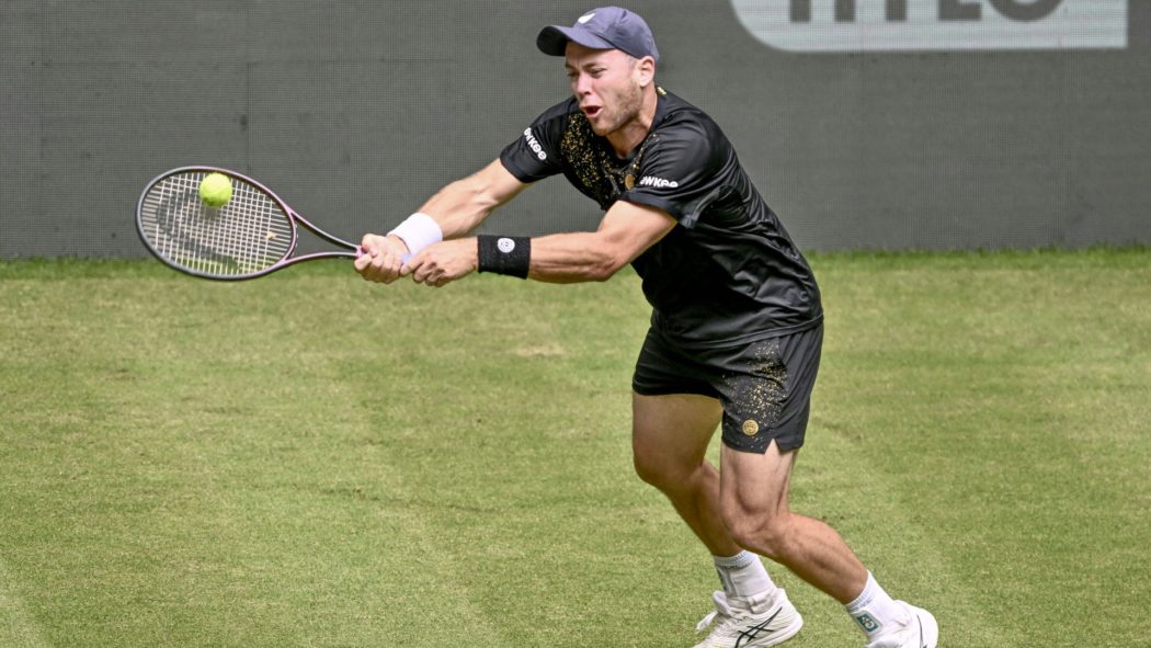 Dominik Koepfer beim Turnier in Halle/Westfalen