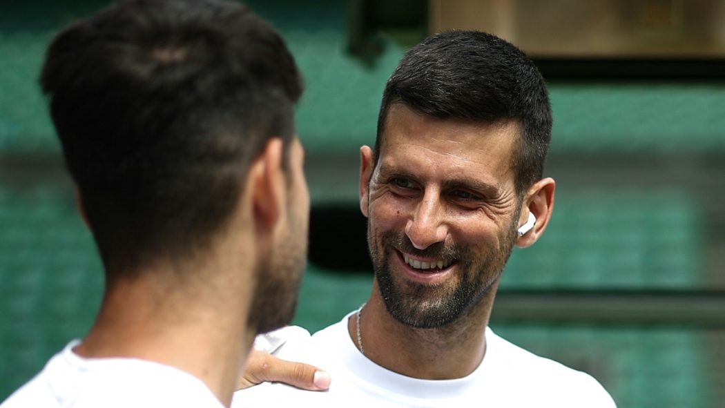 Djokovic trainierte am Donnerstag mit Carlos Alcaraz