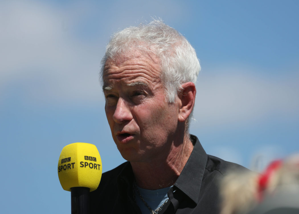 8th July 2022, All England Lawn Tennis and Croquet Club, London, England; Wimbledon Tennis tournament; John McEnroe comm