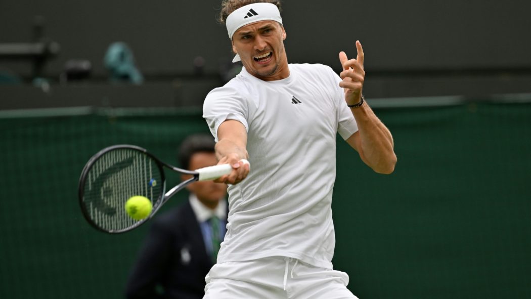 Auch ganz in Weiß in Form: Alexander Zverev