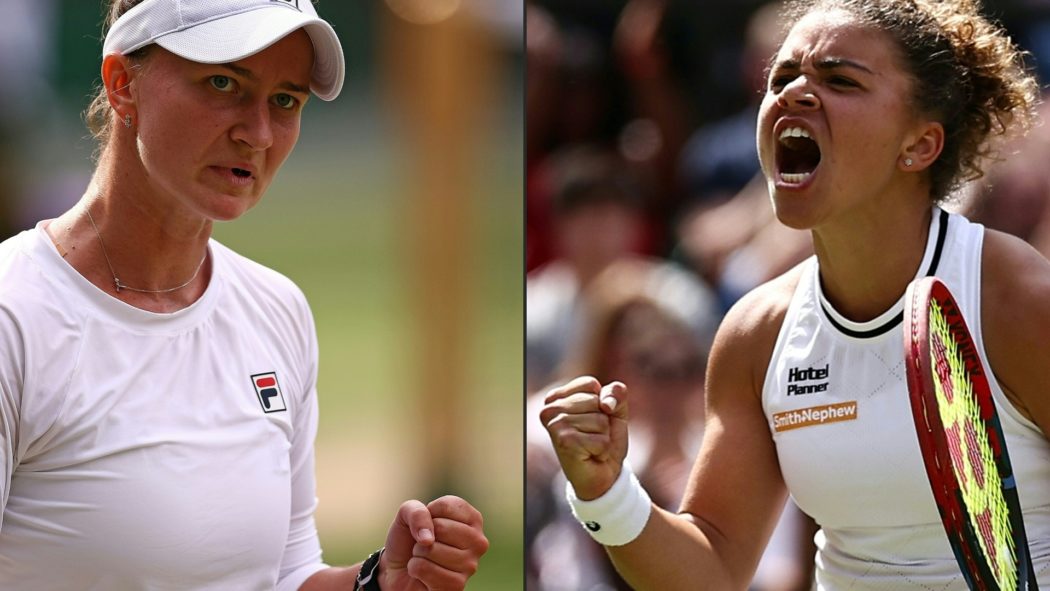 Die Finalistinnen Barbora Krejcikova und Jasmine Paolini
