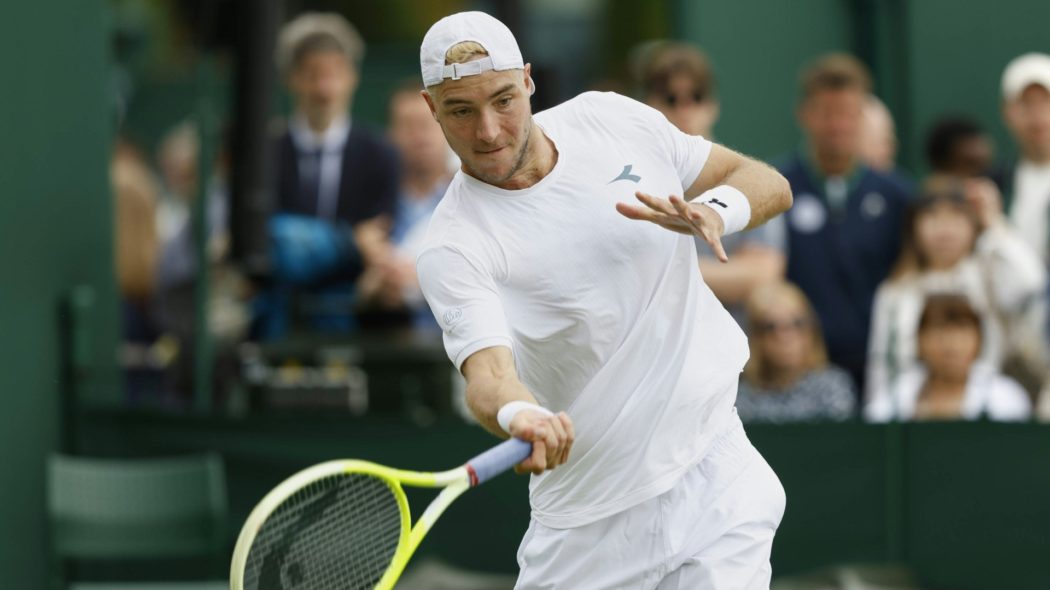 Jan-Lennard Struff bei seinem Auftritt in Wimbledon