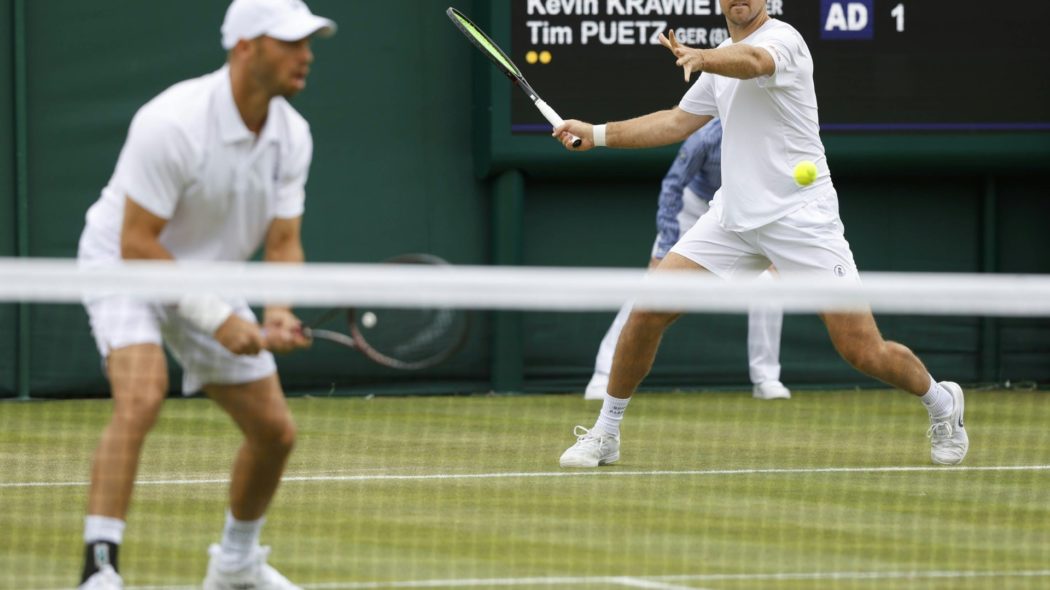 Krawietz (r.) und Pütz spielen auch in Paris zusammen.