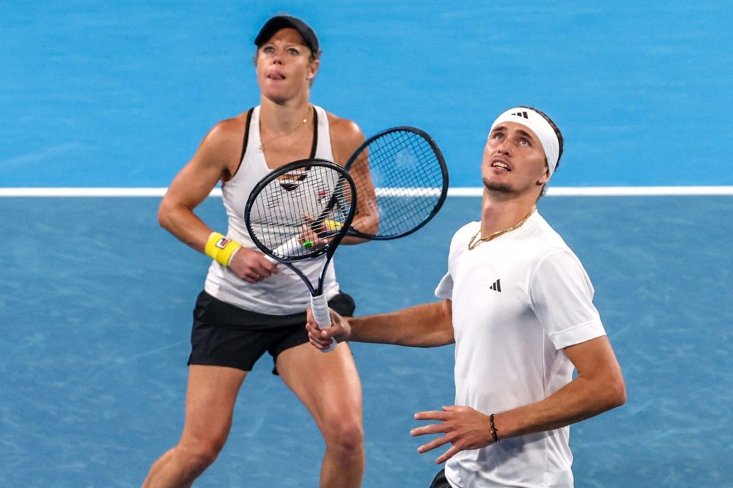 Laura Siegemund und Alexander Zverev spielen Mixed