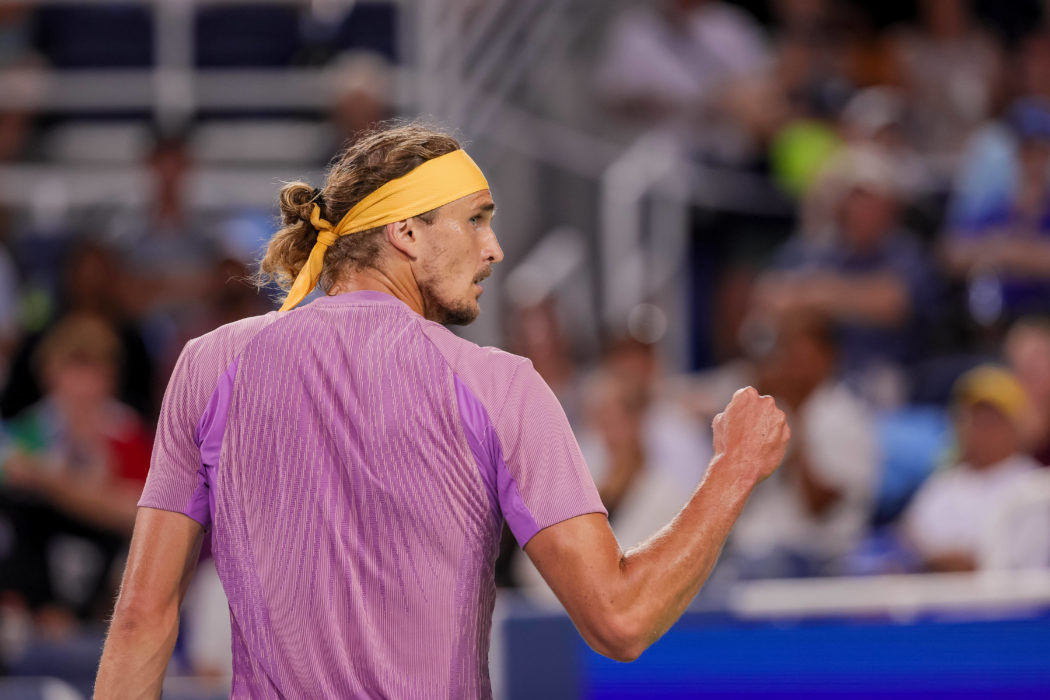 August 18, 2024, Mason, Ohio, U.S: Alexander Zverev (GER) reacts to a shot during Sundayââ¬â ¢s semi-final round of th
