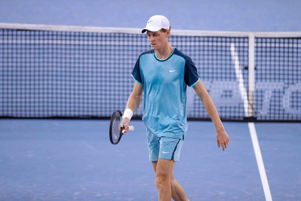 CINCINNATI, OH – AUGUST 19: Jannik Sinner of Italy during the final round of the Cincinnati Open on August 19, 2024, at