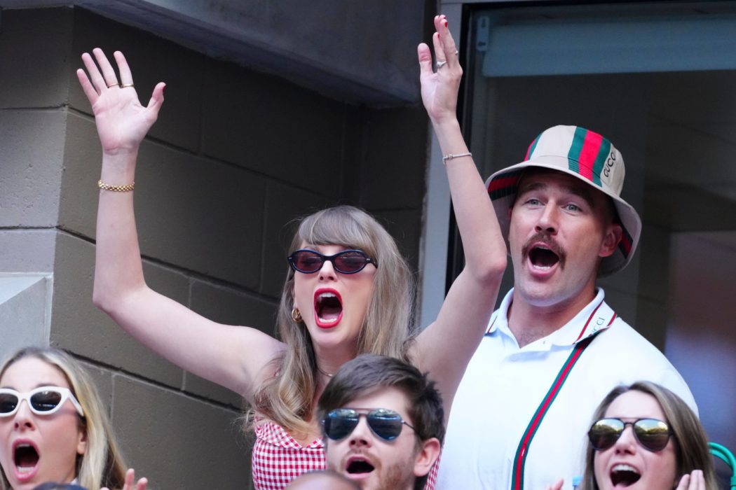 Travis Kelce and Taylor Swift attend the men s final US Open Championships 2024, Day Fourteen, Flushing Meadows, New Yor