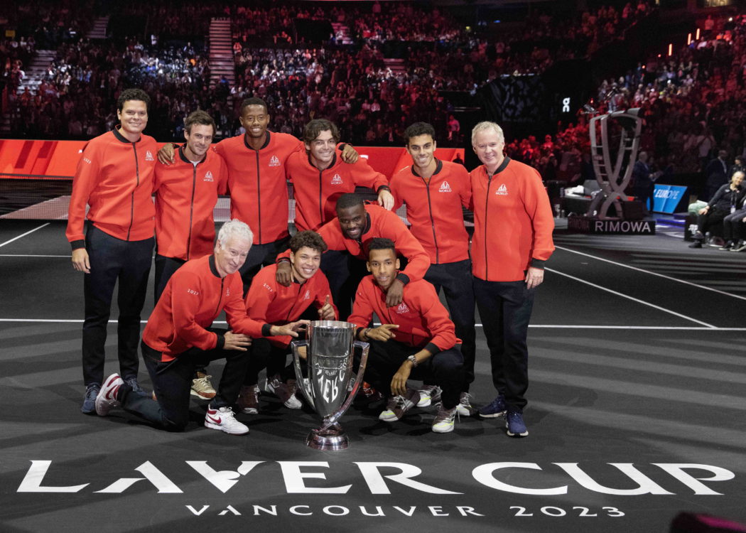 September 24, 2023, Vancouver, British Columbia, Canada: VANCOUVER, BRITISH COLUMBIA – SEPTEMBER 24: Team World celebrat