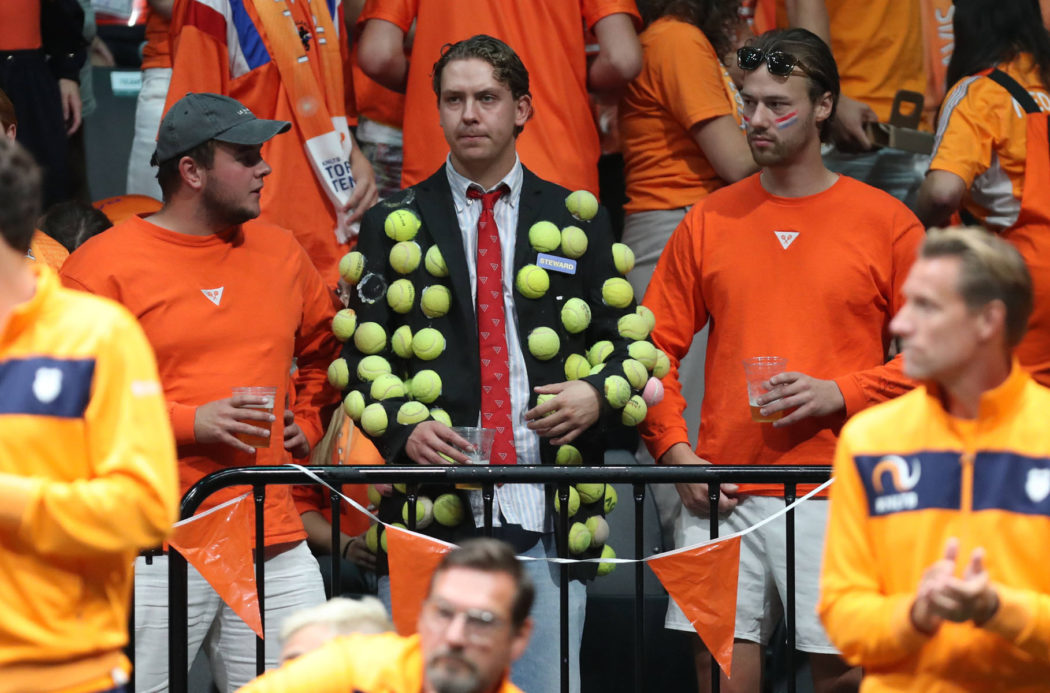 Sport Themen der Woche KW37 Sport Bilder des Tages Tennis, Davis Cup, Italien – Niederlande  Netherlands team supporter