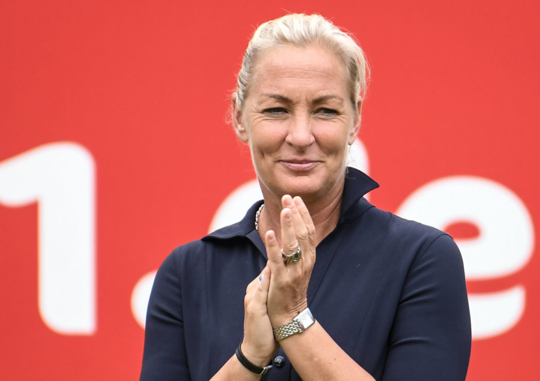 25.06.2023, xlakx, Tennis, WTA, Tennis Damen -Tour 2023 in Berlin emspor, v.l. Tunierchefin Barbara Rittner Berlin *** 2