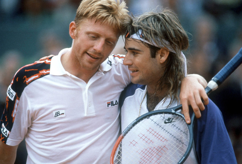 Boris Becker, Andre Agassi – Angstgegner
