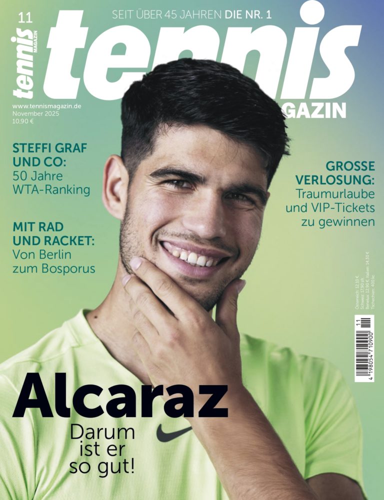 tennis MAGAZIN 11/2025: Carlos Alcaraz – Darum ist er so gut!