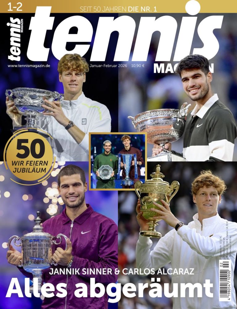 tennis MAGAZIN 1-2/2026: Sinner und Alcaraz – alles abgeräumt