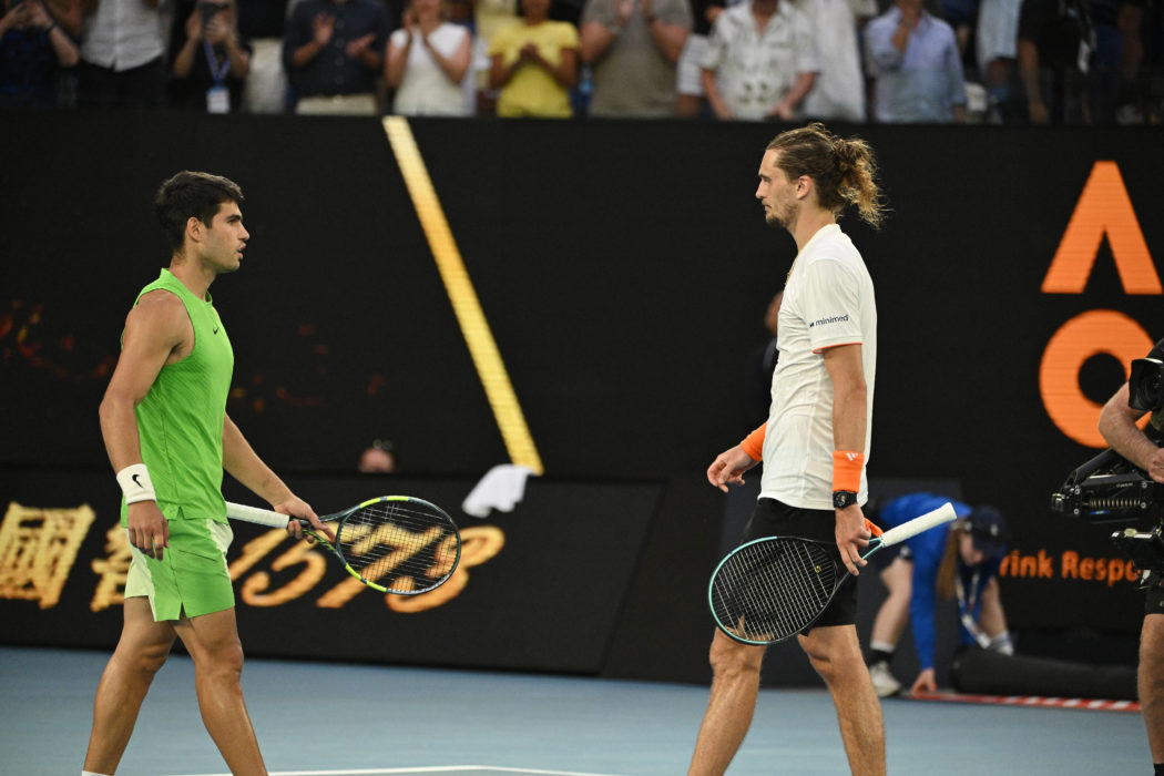 2026 Australian Open Carlos Alcaraz (ESP) , Alexander Zverev (GER) *** 2026 Australian Open Carlos Alcaraz ESP , Alexand