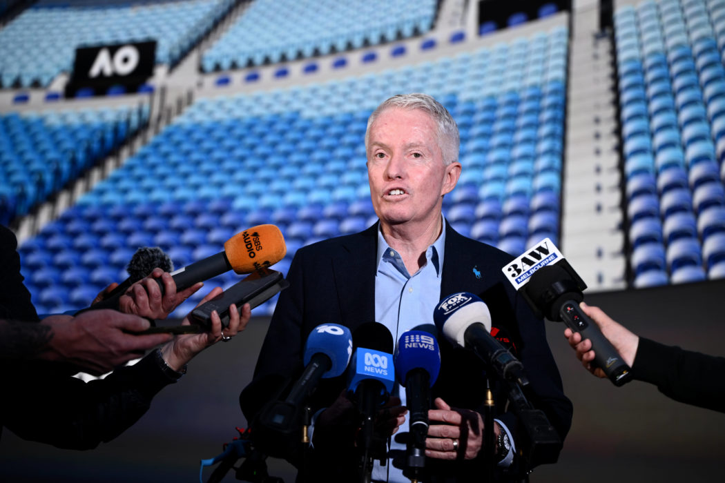 AUSTRALIAN OPEN TENNIS LAUNCH, Australian Open CEO Craig Tiley speaks to media following the launch of the 2026 Australi